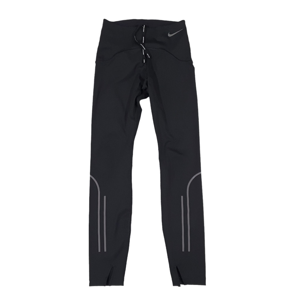 NIKE DRI-FIT black Size M Womens Black Drawstring High Rise Running Leggings